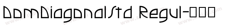 DomDiagonalStd Regul字体转换